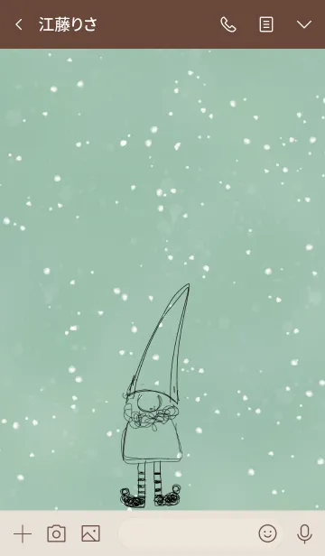 [LINE着せ替え] Christmas Nisse (green)の画像3