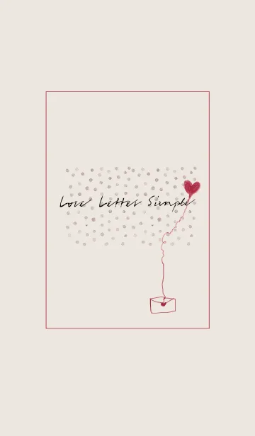 [LINE着せ替え] Love Letter Simple -beige-の画像1