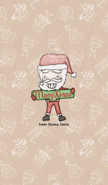 [LINE着せ替え] Merry Xmas from Skinny Santa Vol.1の画像1