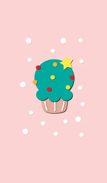 [LINE着せ替え] Cute X'mas cupcake 4の画像1