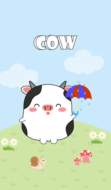 [LINE着せ替え] Love Cute Fat Cow (jp)の画像1