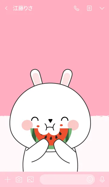 [LINE着せ替え] I'm Cute White Rabbit (jp)の画像3