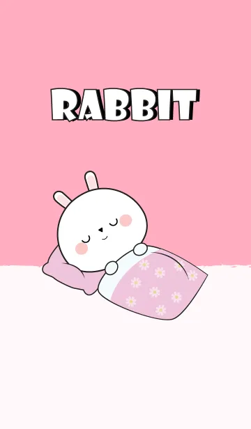 Kawaii White Rabbit Theme (jp)の着せ替えメイン画像
