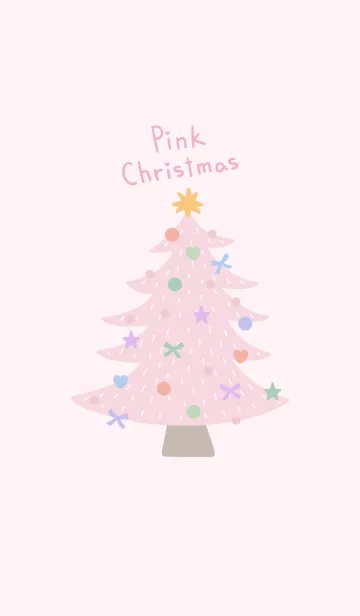 [LINE着せ替え] Pink Christmasの画像1