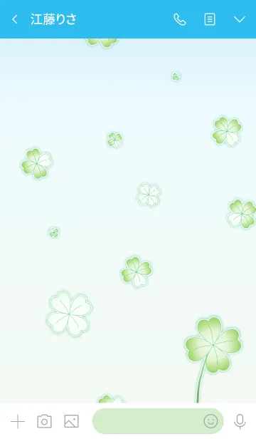 [LINE着せ替え] My Lucky Clover！ (Blue V.4)の画像3