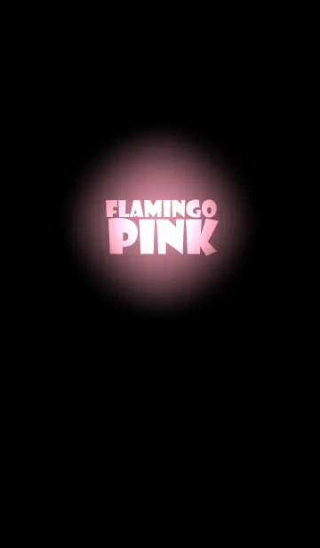 [LINE着せ替え] Flamingo Pink in black Ver.2 (jp)の画像1