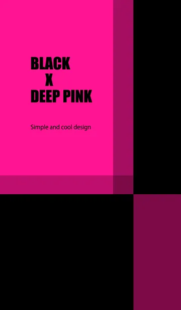 [LINE着せ替え] BLACK X DEEP PINKの画像1