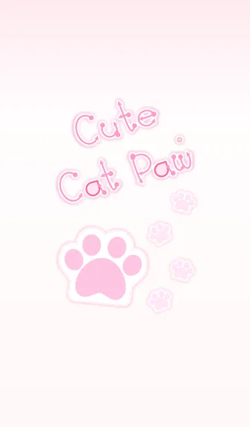 [LINE着せ替え] Cute Cat Paw！ (Pink Ver.3)の画像1