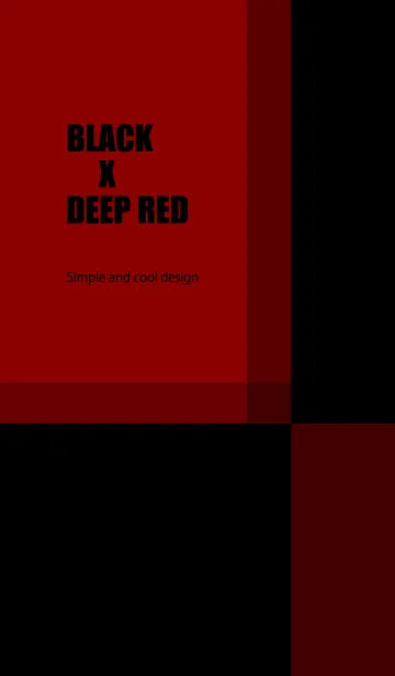 [LINE着せ替え] BLACK X DEEP REDの画像1