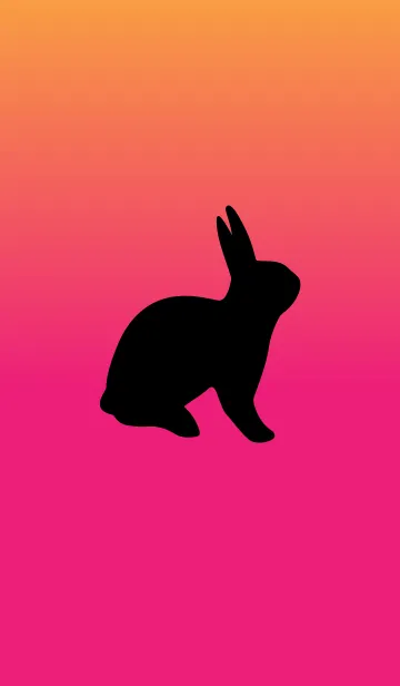 [LINE着せ替え] ウサギのテーマ（ピンク）の画像1