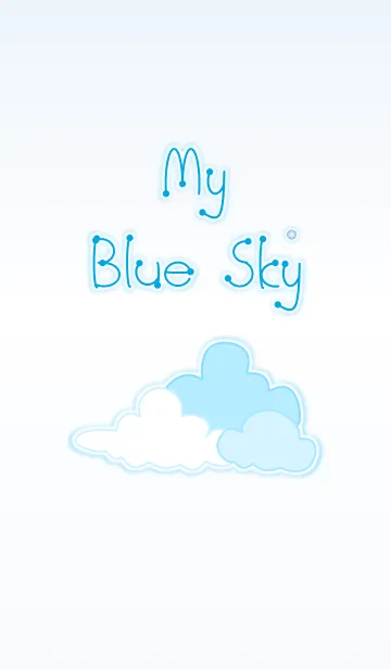 [LINE着せ替え] My Blue Sky！ (White V.4)の画像1