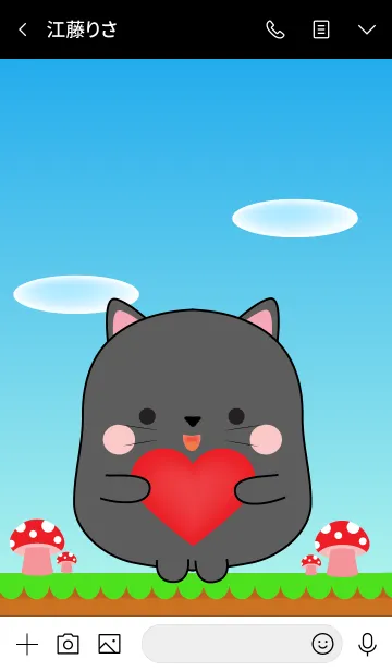 [LINE着せ替え] Love So Cool Black Cat Theme (jp)の画像3