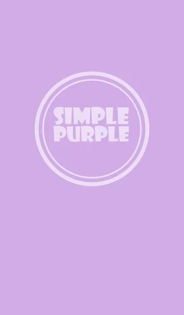 [LINE着せ替え] Simple Love Purple (jp)の画像1