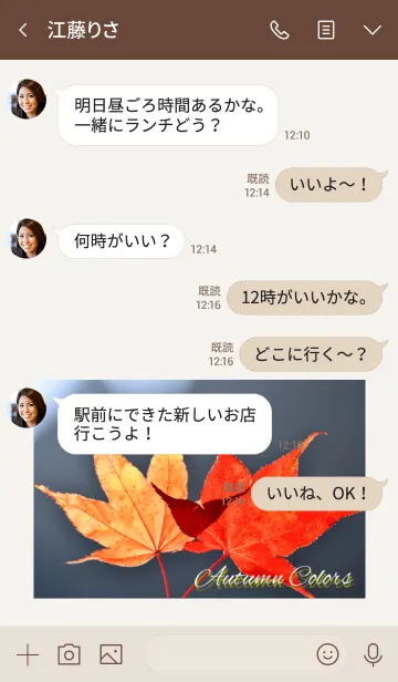 [LINE着せ替え] -- Autumn Colors -- 14の画像4