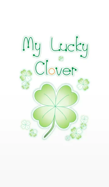 [LINE着せ替え] My Lucky Clover！ (White V.3)の画像1