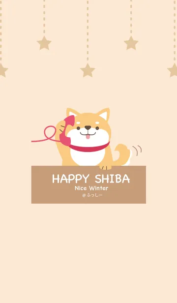 [LINE着せ替え] HAPPY SHIBA Nice Winter @ふっしーの画像1