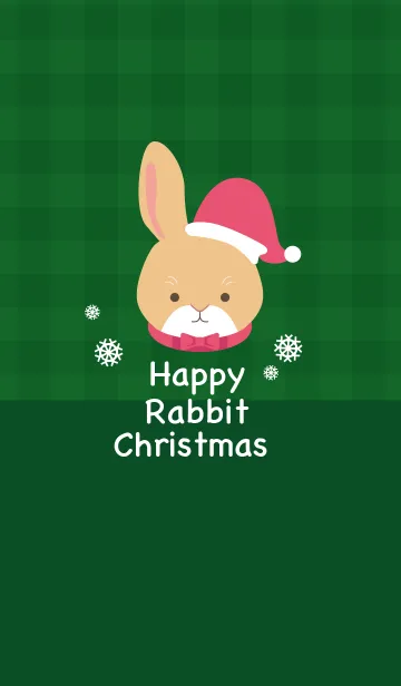 [LINE着せ替え] Happy Rabbit Christmas！の画像1