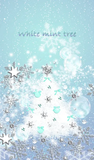 [LINE着せ替え] White mint tree -Christmas-の画像1