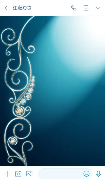 [LINE着せ替え] ラッキーカラー(青)#2020の画像3