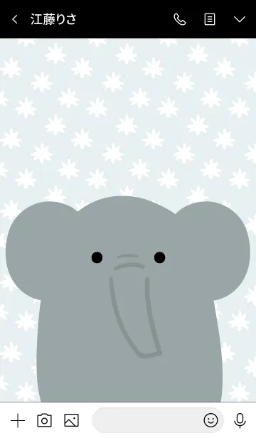 [LINE着せ替え] Animal Portrait - The Elephantの画像3