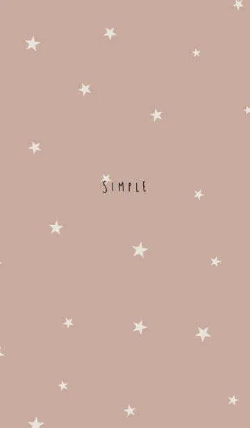 [LINE着せ替え] ベージュと星。の画像1