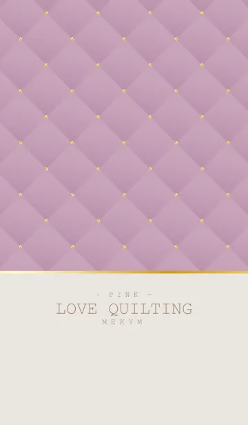[LINE着せ替え] LOVE QUILTING PINK #2020の画像1