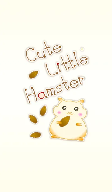 [LINE着せ替え] Cute Little Hamster！ (Yellow V.5)の画像1