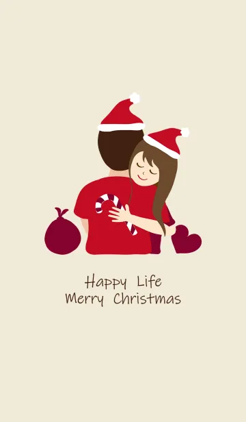 [LINE着せ替え] 抱擁クリスマスの画像1