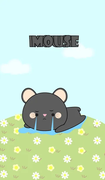 [LINE着せ替え] Love Pretty Black Mouse (JP)の画像1