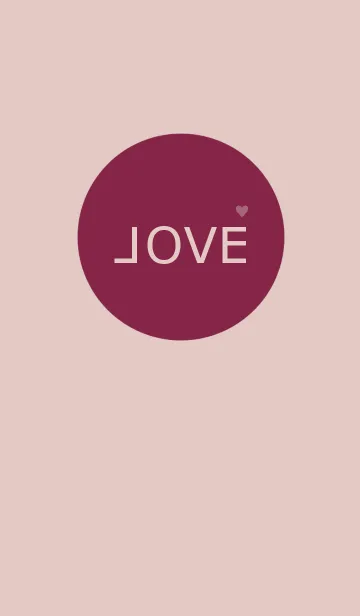 [LINE着せ替え] LOVE =くすみピンクカラー= #2020の画像1