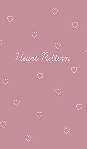[LINE着せ替え] ♡ Heart pattern ♡ くすみピンクの画像1