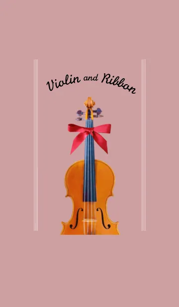 [LINE着せ替え] Violin and Ribbonの画像1