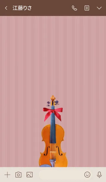 [LINE着せ替え] Violin and Ribbonの画像3