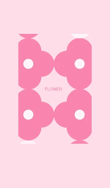 [LINE着せ替え] ピンクフラワー 花柄の画像1