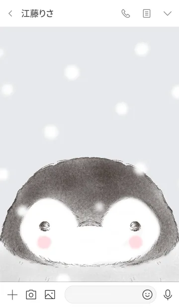 [LINE着せ替え] Snow and Penguinの画像3