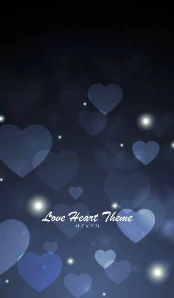 [LINE着せ替え] Love Heart Theme -GLAY BLUE-の画像1