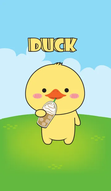 [LINE着せ替え] Love Kawaii Duck Theme (jp)の画像1