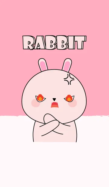 [LINE着せ替え] I'm Cute pink rabbit (jp)の画像1