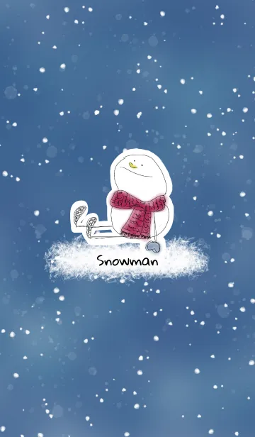 [LINE着せ替え] I am snowman (red)の画像1