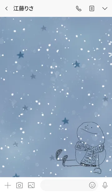 [LINE着せ替え] I am snowman (red)の画像3