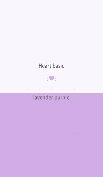 [LINE着せ替え] Heart basic ラベンダー パープルの画像1