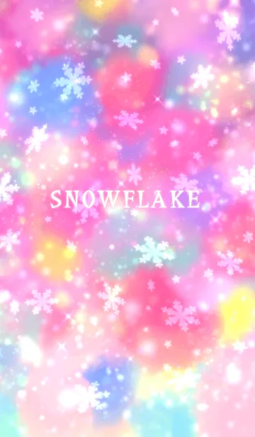 [LINE着せ替え] キラキラ♥️派手かわ雪の結晶の画像1
