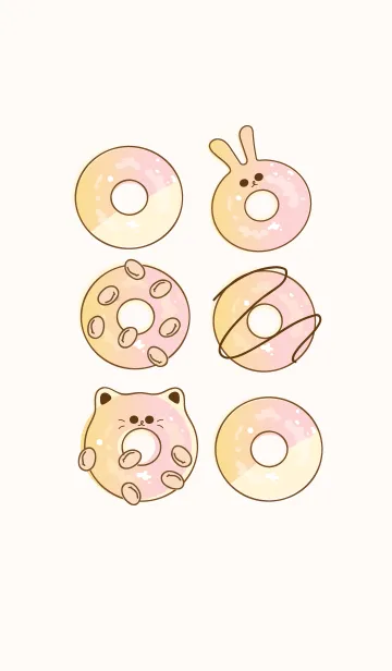 [LINE着せ替え] Yummy donuts 19の画像1