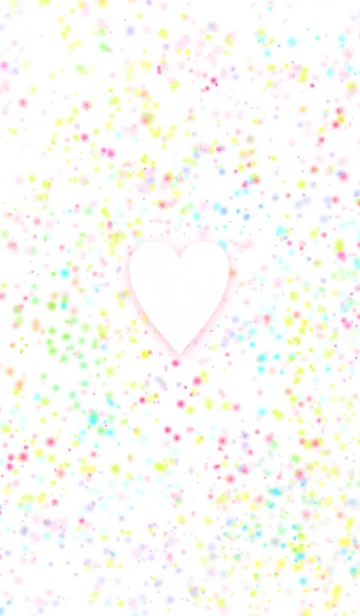 [LINE着せ替え] パステルカラードット＆ハートの画像1