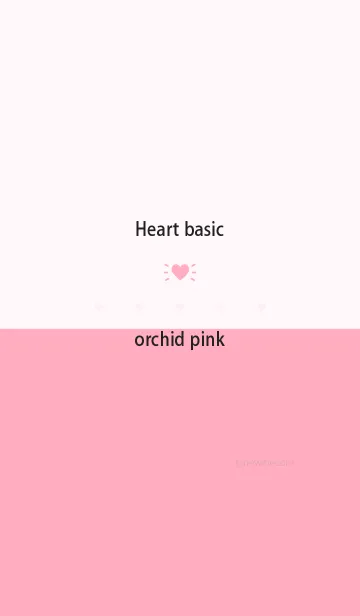 [LINE着せ替え] Heart basic オーキッド ピンクの画像1