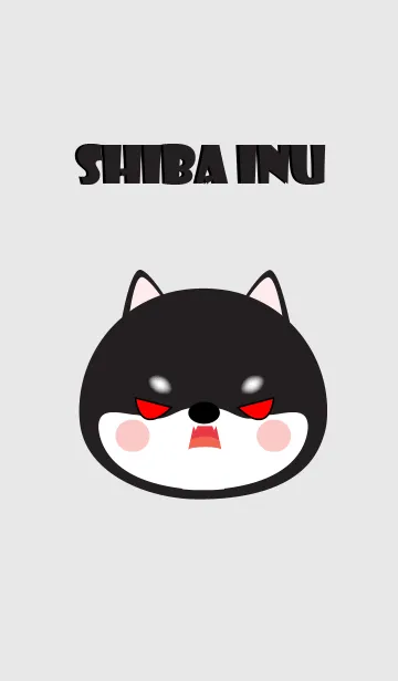 [LINE着せ替え] Love Simple Black Shiba Inu Theme (jp)の画像1