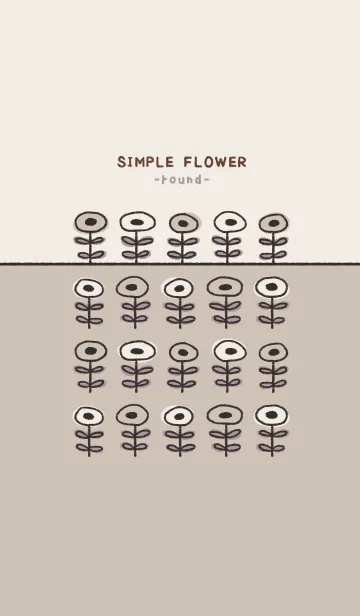 [LINE着せ替え] SIMPLE FLOWER -マル-の画像1