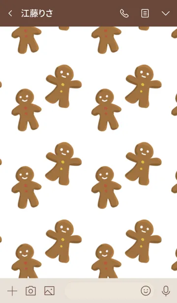 [LINE着せ替え] ジンジャーブレッドマンの画像3