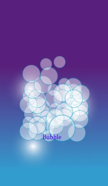 [LINE着せ替え] Blue Bubbleの画像1