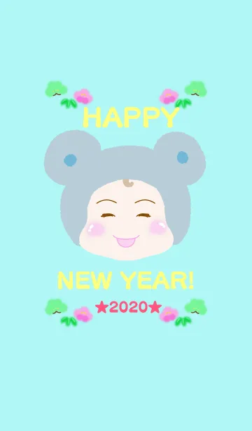 [LINE着せ替え] HAPPY NEW YEAR 2020 #子年（ねずみどし）の画像1